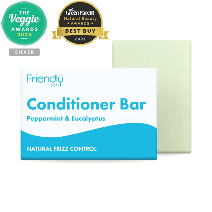 Friendly Soap Conditioner Bar - Peppermint & Eucalyptus 90g