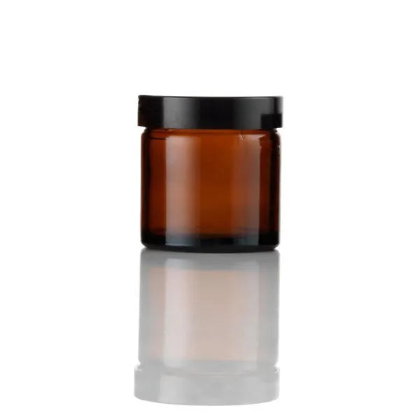 60ml Amber Glass Jar with lid (Single)