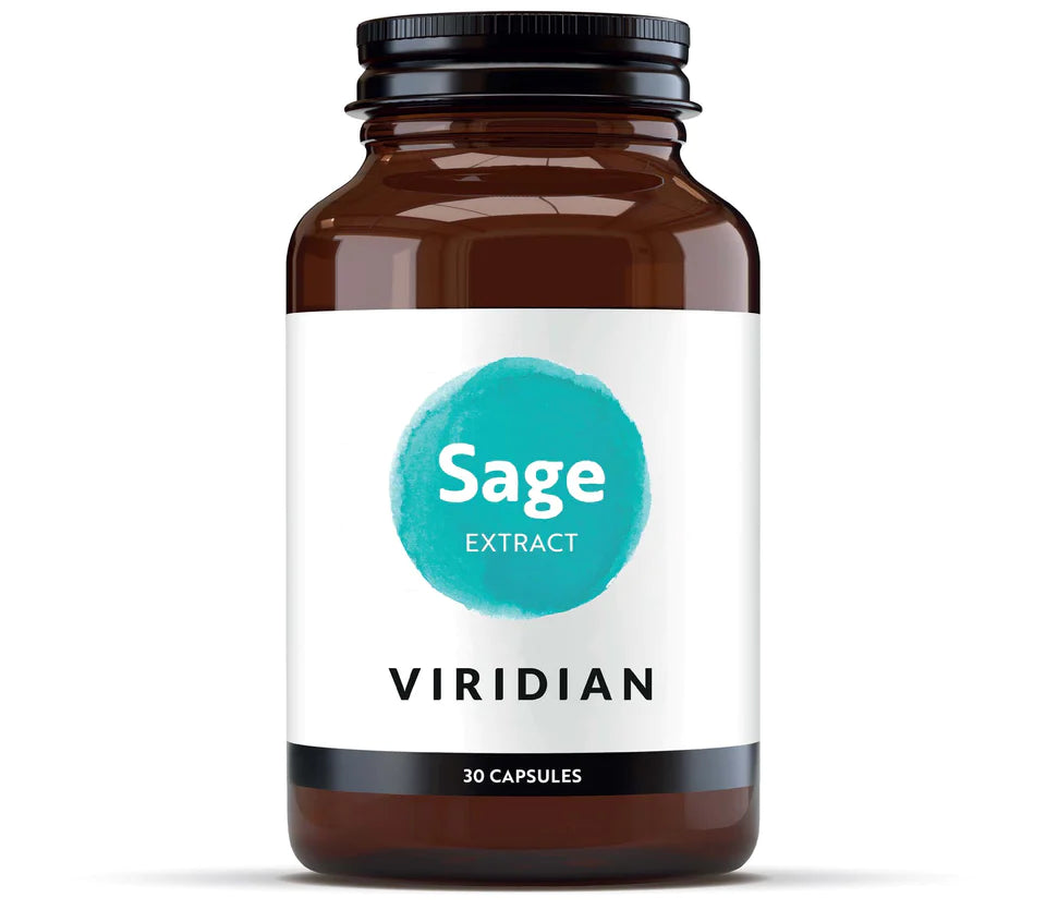 Viridian Sage Leaf Extract 600mg Capsules