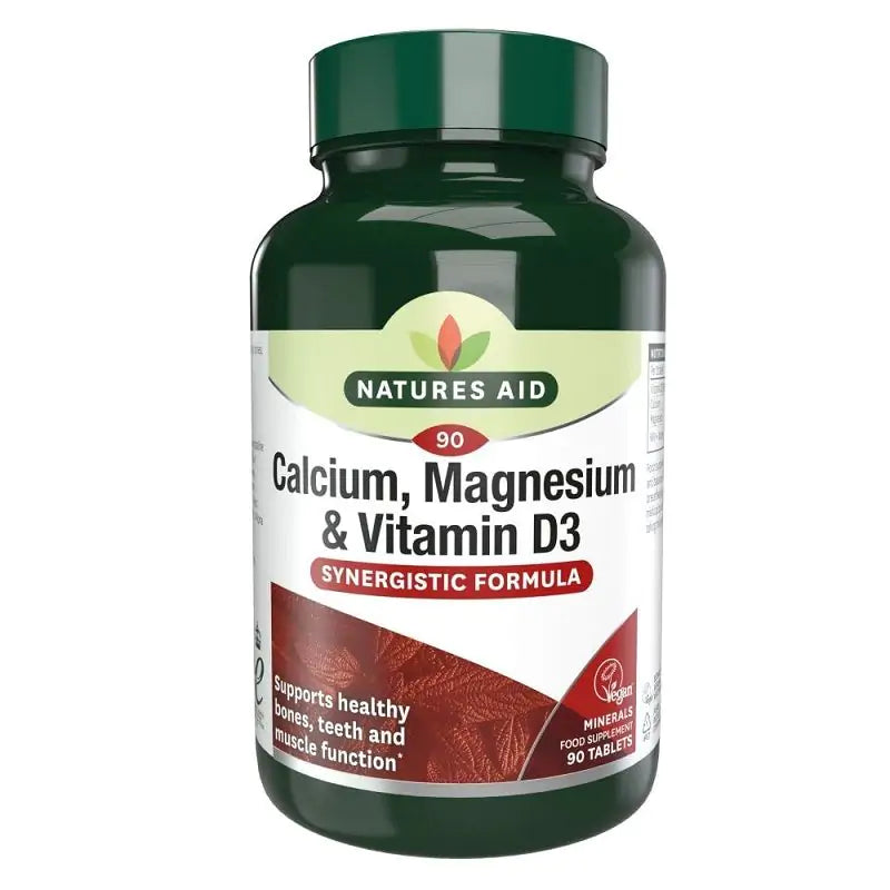 Natures Aid Calcium, Magnesium + Vit D3 90 Tablets