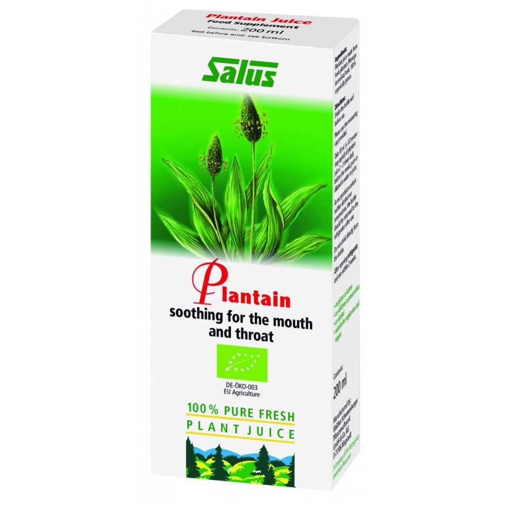 Salus Plantain Organic Fresh Plant Juice 200ml