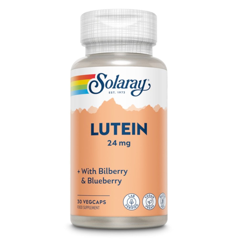 Solaray Lutein 24mg + Bilberry 60mg 30 Capsules